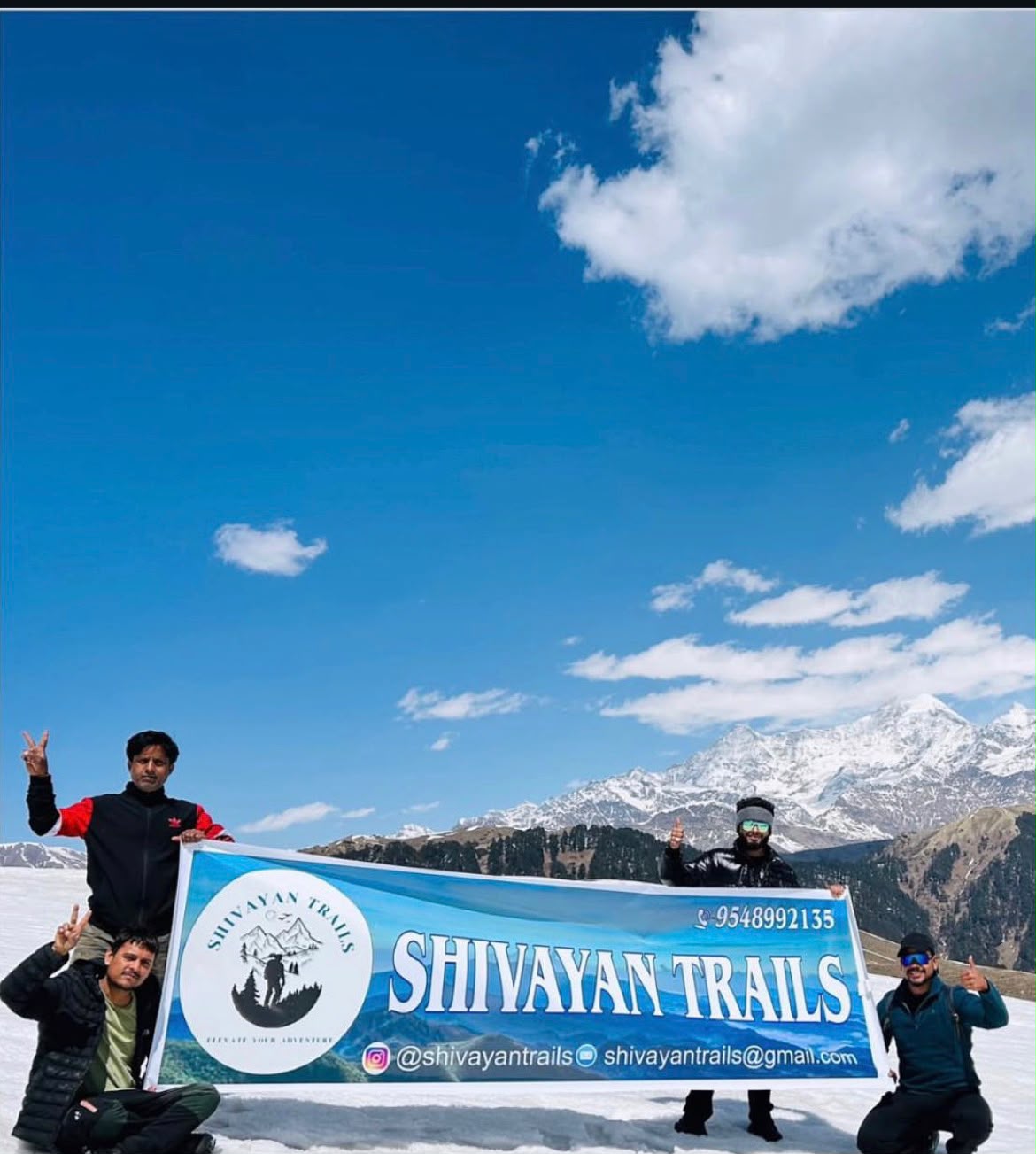 Shivayan Trails Banner on Snow Summit